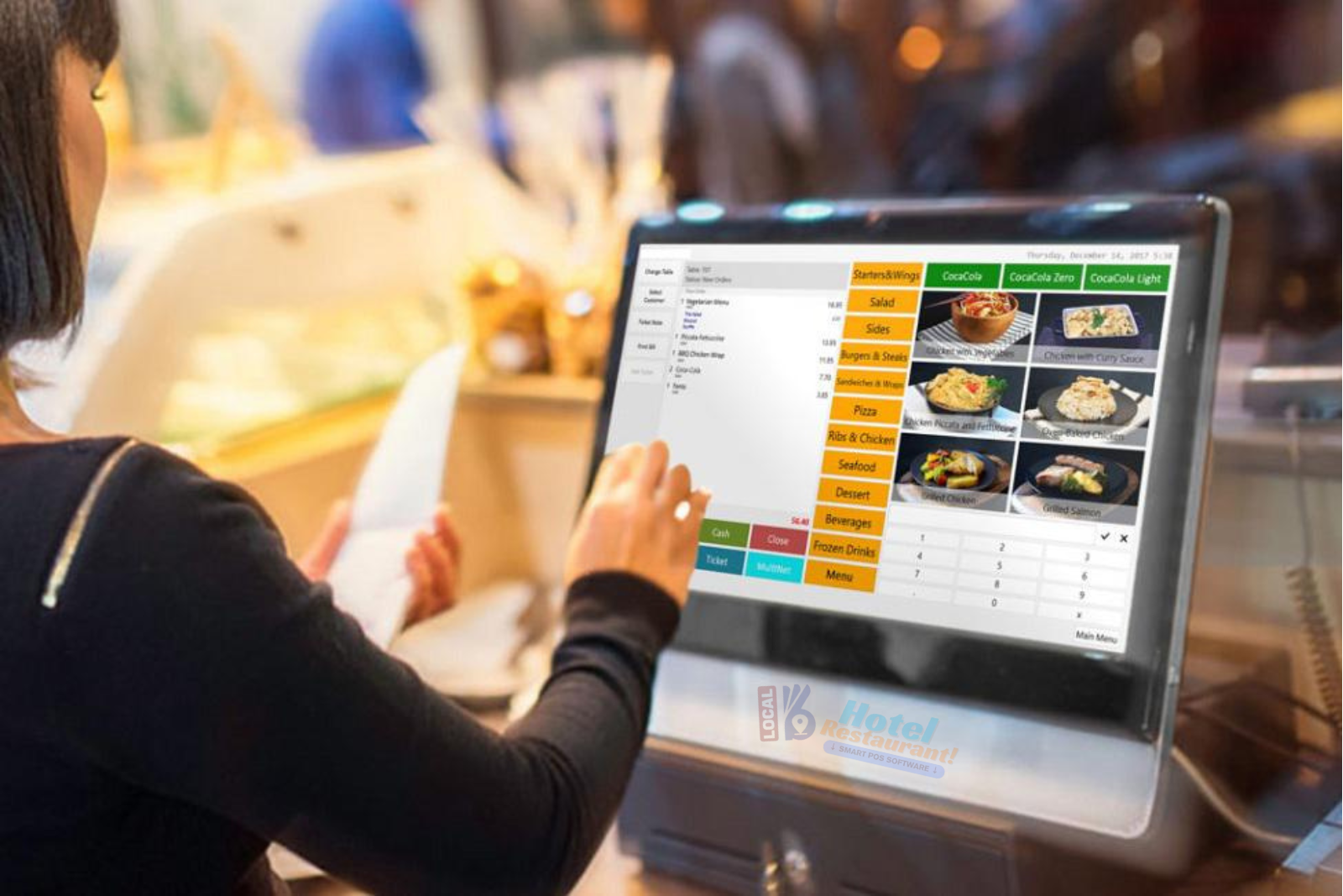 Online Restaurant POS with kitchen Display System.